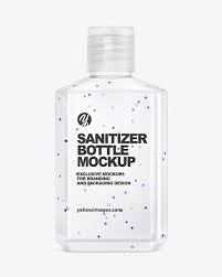 Download Glossy Hand Sanitizer Bottle Mockup With Glitter Front View In Bottle Mockups On Yellow Images Object Mockups