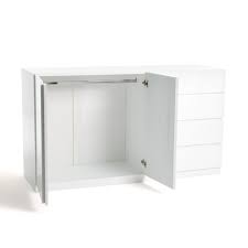 Armoire Basse 2 Portes Penderie Et 4 Tiroirs Leo Taille Tu Penderie Armoire Enfant Penderie Basse