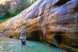 The trail begins at the temple of sinawava parking area at the end of zion canyon road, accessed via the tram. The Difficult Narrows Hike In Zion National Park Deviating The Norm