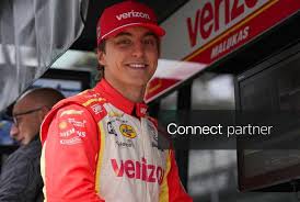 Licensable picture: Team Penske driver David Malukas (12) smiles for a photo Friday, May 22, 2026, on Carb Day ahead of the 110th running of the