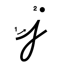 Click on the image to download the pdf. Lowercase J Handwriting Worksheet Trace 3 Write 3