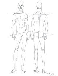 Male Fashion Proportion Front And Back View L O Neal Fashion Illustration Mens Fashion Illustration Fashion