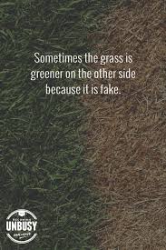 The Grass Is Always Greener On The Other Side Sometimes The Grass Is Greener On The Other Side Because It S Fake So True Words Quotes True Words Life Quotes