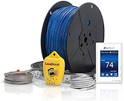Optionally, the system can be customized with floor heating cables to create a warm, luxurious tile floor. Suntouch Warm Wire 3 0 Kit Electric Radiant Floor Heating Cable System 30 Sq Ft 120v Amazon Com