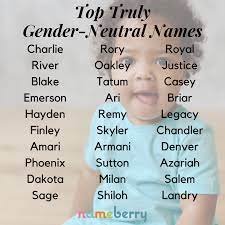 Truly Gender Neutral Names Achieve Gender Parity In 2021 Baby Names And Meanings Cute Baby Names Unisex Baby Names