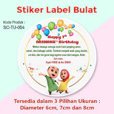 Doa ulang tahun berbunyi allahumma thawal'umurana washah ajsadana wanawir qulubana watsabit imanana wa.✅ dan artinya✅. Stiker Label Ulang Tahun Anak Tumpeng Mini Souvenir Nussa Rara Shopee Indonesia