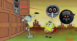Spongebob wallpaper black white kakashi sharingan eye naruto. Terrifying Squidward S Suicide Reference Aired On Latest Spongebob