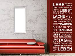 Dein Leben Spruchband Wandtattoo Wandtattoos Leben