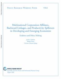 Get a free employer account. Multinational Corporation Affiliates Backward Linkages And Productivity Spillovers In Developing And Emerging Economies Evidence And Policy Making