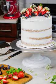 This recipe for berry chantilly cake is a light and yellow cake with plenty of fresh berries and a unique fluffy whipped cream frosting. Berry Chantilly Cake Fluffy Cake Filled W Juicy Berry Compote