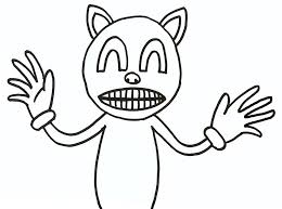 easy cartoon cat coloring page free printable coloring pages for kids