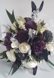 Maybe you would like to learn more about one of these? Plum And Charcoal Sola Wood Flower Bouquet Dark Purple Etsy Wood Flower Bouquet Purple Wedding Bouquets Dark Purple Flowers