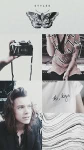 Black And White Harry Styles Collage Harry Styles Lockscreen Ctto Stylinsonphones Larry Sfondi