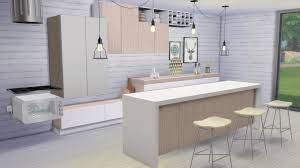 Classic style juglans kitchen brings a gleam to your sims' kitchen with gray and gold tones shiny metal handle textures. The Sims 4 Custom Content Spotlight Kitchen Sets