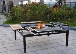Maybe you would like to learn more about one of these? Backyard Creations Adjustable Fire Pit Table From Menards 249 00 17 Off Unique Outdoor Spaces Fire Pit Table Backyard
