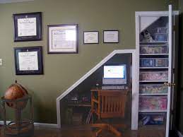 Before starting this project, cut away the drywall under the studs and clean out the space. Home Office Under Stairs Design Ideas Novocom Top