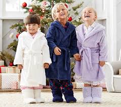 Fleece Kids Bathrobes Pottery Barn Kids