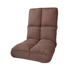 Adjustable Floor Chair Foldable Lazy Lounge Sofa Bed Single Dormitory Back Support Gaming Couch Coffee Color Size 40cm Lazy Sofa Chair Gaming Couch