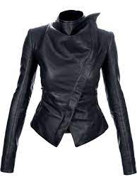 Gareth Pugh Asymmetric Leather Jacket Stile Di Moda Giacca Di Pelle Idee Di Moda