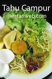 Kumpulan Resep Asli Indonesia Tahu Campur Recipe Resep Tahu Resep Taoge