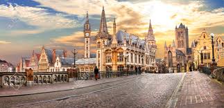 Our services basically include restoration of all types of dirt from parquet floors, carpets, paved stone floor, painted cement brick and rough cement. Prachtige Middeleeuwse Gent Over Zonsondergang Belgie Royalty Vrije Foto Plaatjes Beelden En Stock Fotografie Image 41137059