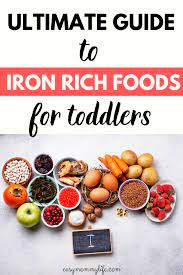 The Ultimate Guide To Iron Rich Foods For Toddlers Easy Mommy Life Iron Rich Foods Toddler Meals Vegetarian Iron