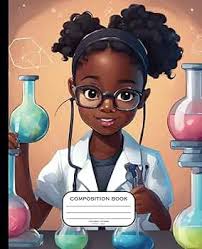 Composition Notebook Little Black STEM Girls: Curls & Concoctions Black  Girls 2, Wide Ruled Paper, 9-3/4" x 7-1/2", 100 Sheets: For Black and Brown  ... Back to School Composition Book for Girls:
