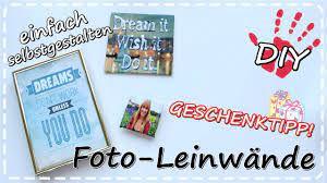 Doch lassen wir ihn direkt selbst zu wort kommen: Diy Foto Leinwand Selbermachen Mit Transfer Potch Geschenkideen Youtube
