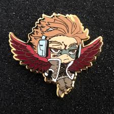 This back style called hawk wings can be adquired by completing survival of the fittest: Angry Hawks My Hero Academia Enamel Pin Bnha Mha Etsy