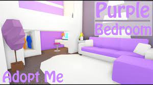 Adopt me house tour finally. Purple Modern Bedroom Speed Build Adopt Me Roblox Youtube