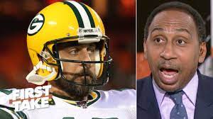 Aaron Rodgers Isn T The Mvp Frontrunner Over Russell Wilson Stephen A First Take Youtube