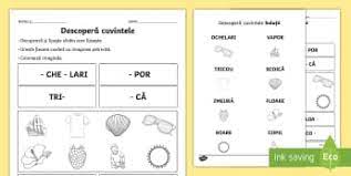 Al despărţirii în silabe este însă tratată ca o sin. GramaticÄƒ DespÄƒrÈ›irea Cuvintelor In Silabe Materiale Didactice