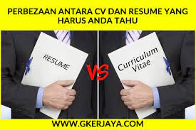Dalam memohon pekerjaan, seringkali pihak majikan meminta calon menghantar c.v atau resume. Perbezaan Antara Cv Dan Resume Yang Harus Anda Tahu