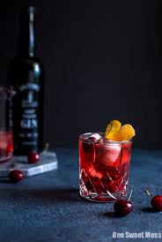 Cherry Negroni One Sweet Mess Recipe Cherry Drink Cherry Cocktail Thanksgiving Side Dishes Healthy