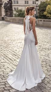 Helena Kolan 2019 Bridal Sleeveless Halter Neck Simple Clean Minimalist Elegant Drop Waist Modifi Modest Wedding Dresses Wedding Dresses Wedding Dresses Simple