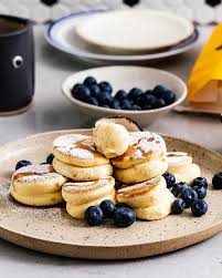 Mile High Mini Japanese Souffle Pancakes Recipe I Am A Food Blog Recipe Blueberry Recipes Food Food Blog