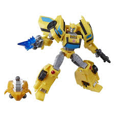 This studio series 22 deluxe class transformers: Transformers Toys Cyberverse Deluxe Class Bumblebee Action Figure Sting Shot Attack Move Build A Figure Piece 5 Inch Transformers