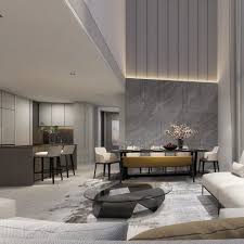 Marble feature walls, wood effect wall panels, and textured glass shape the luxurious decor of a modern interior. Marble Feature Wall Singapore Beautify Your Space With Elegant Look