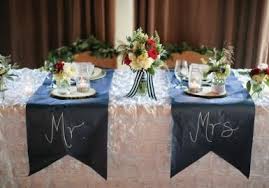 Amy Kenny Head Table Wedding Wedding Table Decorations Blue Wedding Reception Head Table