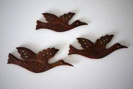 Flying Wood Birds Wall Decor Bird Wall Decor Wood Bird Wooden Bird