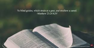 Posted on april 18, 2013 by jesuswithoutbaggage. Matthew 23 24 Kjv