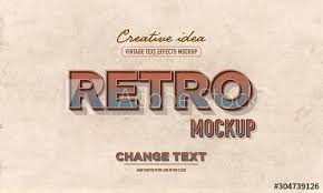 Vintage Text Mockup Typography Full Editable Text Vintage Text Text Typography