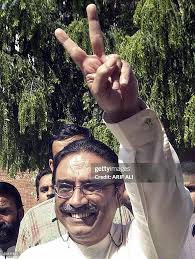 Asif Ali Zardari, the husband of former Pakistani premier Benazir... News  Photo