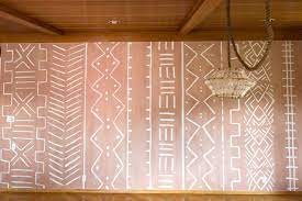 Diy Mud Cloth Statement Wall Statement Wall Mud Cloth Statement Walls Bedroom