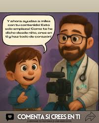 Ser médico fue un sueño desde pequeño: mis padres me enseñaron muchas cosas  tanto personales como habilidades (mecánica, electricidad, refrigeración,  construcción, informática, música, deportes en fin, muy integral)! Un  secreto: cuando me