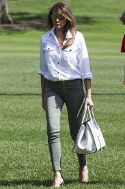 Melania Trump Is Trying To Look Approachable In Casual But Expensive Outfits Trump Fashion Malania Trump Style Fashion