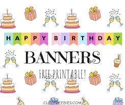Letters in this file are solid black a4 sized characters. Happy Birthday Banners Buntings Free Printable Cute Freebies For You