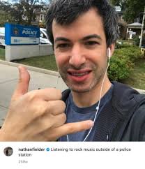 LET'S DUEL, FAIR AND SQUARE. — wheres that picture of nathan fielder where  hes...