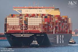 Un Navire Avec Une Capacite De 23 756 Conteneurs Est Arrive Dans Le Port D Anvers Un Record Le Soir