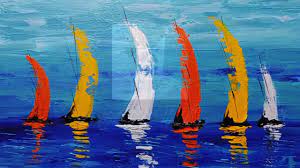 Maybe you would like to learn more about one of these? Abstract Painting Demonstration Easy Sailboats Art With Palette Knife On Canvas Youtube